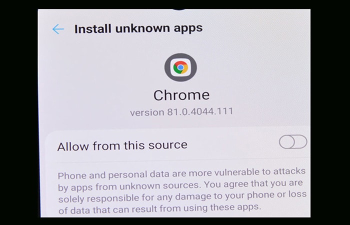 Cómo instalar archivos APK en Android 9 Apk en Android